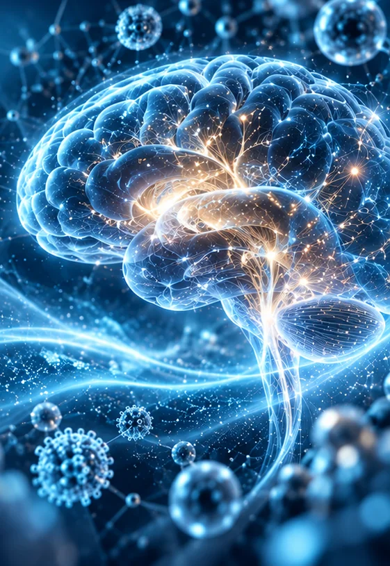 Grafika mózgu z siecią połączeń – badanie BIOW na modelu zwierzęcym, International Journal of Molecular Sciences 2024